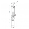 Габариты скважинного насоса Grundfos SP 30-28