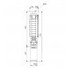 Габариты скважинного насоса Grundfos SP 30-9