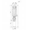 Габариты скважинного насоса Grundfos SP 30-16