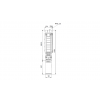 Габариты скважинного насоса Grundfos SP 17-5N