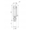 Габариты скважинного насоса Grundfos SP 30-24