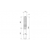 Габариты скважинного насоса Grundfos SP 9-13NE