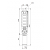Габариты скважинного насоса Grundfos SP 30-33