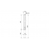 Габариты скважинного насоса Grundfos SP 17-9NE