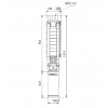 Габариты скважинного насоса Grundfos SP 17-8N