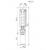 Габариты скважинного насоса Grundfos SP 17-9N
