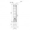 Габариты скважинного насоса Grundfos SP 46-5