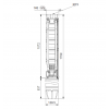 Габариты скважинного насоса Grundfos SP 46-7