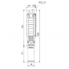 Габариты скважинного насоса Grundfos SP 17-13N
