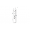 Габариты скважинного насоса Grundfos SP 17-13N