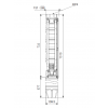 Габариты скважинного насоса Grundfos SP 60-4