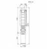 Габариты скважинного насоса Grundfos SP 17-19