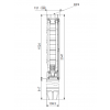Габариты скважинного насоса Grundfos SP 60-11