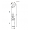 Габариты скважинного насоса Grundfos SP 17-20