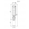 Габариты скважинного насоса Grundfos SP 17-6