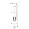  Габариты скважинного насоса Grundfos SP 77-1