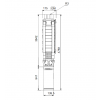 Габариты скважинного насоса Grundfos SP 17-53