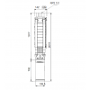 Габариты скважинного насоса Grundfos SP 17-27N