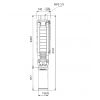 Габариты скважинного насоса Grundfos SP 17-34N