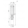 Габариты скважинного насоса Grundfos SP 17-48N