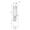 Габариты скважинного насоса Grundfos SP 30-25
