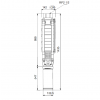 Габариты скважинного насоса Grundfos SP 17-10N