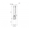 Габариты скважинного насоса Grundfos SP 14-20