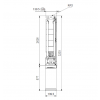 Габариты скважинного насоса Grundfos SP 14-31