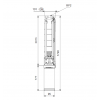 Габариты скважинного насоса Grundfos SP 11-37