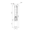 Габариты скважинного насоса Grundfos SP 11-37