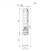 Габариты скважинного насоса Grundfos SP 14-8