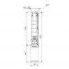 Габариты скважинного насоса Grundfos SP 14-11
