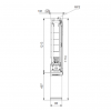 Габариты скважинного насоса Grundfos SP 14-13