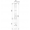 Габариты скважинного насоса Grundfos SP 2A-75