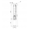Габариты скважинного насоса Grundfos SP 9-69
