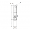 Габариты скважинного насоса Grundfos SP 9-86