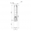 Габариты скважинного насоса Grundfos SP 11-11