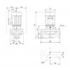 Габариты центробежного насоса Grundfos TP 80-120/2 BQBE