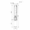 Габариты скважинного насоса Grundfos SP 7-27