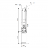 Габариты скважинного насоса Grundfos SP 7-71