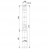 Габариты скважинного насоса Grundfos SP 5A-75