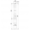 Габариты скважинного насоса Grundfos SP 5A-85