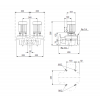 Габариты сдвоенного центробежного насоса Grundfos TPD 32-150/2 BQQE