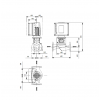 Габариты центробежного насоса Grundfos TPE3 100-150 BQQE