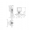 Габариты центробежного насоса Grundfos TPE3 32-120 BQBE