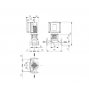 Габариты центробежного насоса Grundfos TPE3 65-60 BQQE