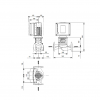 Габариты центробежного насоса Grundfos TPE3 65-120 BQBE