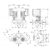 Габариты центробежного сдвоенного насоса Grundfos TPE3 D 80-120 BQQE