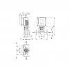 Габариты центробежного насоса Grundfos TPE3 100-40 BQQE