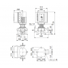 Габариты центробежного насоса Grundfos TPE 200-160/4-S BQQE